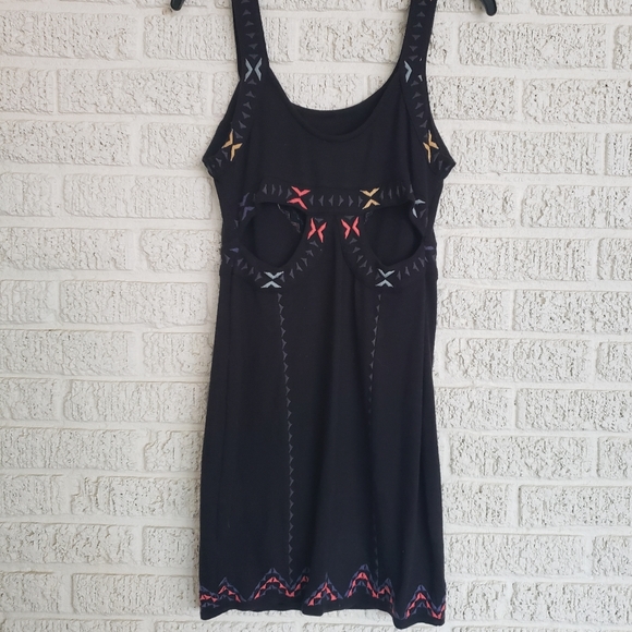 Free People Black Song of the South BodyCon Dress - Picture 4 of 8